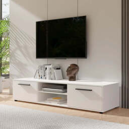 Maxione MX-10 TV Cabinet 190cm - White 190cm - thumbnail 1