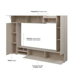 "Vero Entertainment Unit For TVs Up To 75"" - Cashmere 270cm" - thumbnail 8
