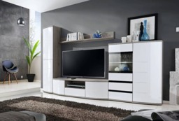 Ontario Display Cabinet 100cm - White Gloss 100cm - thumbnail 2