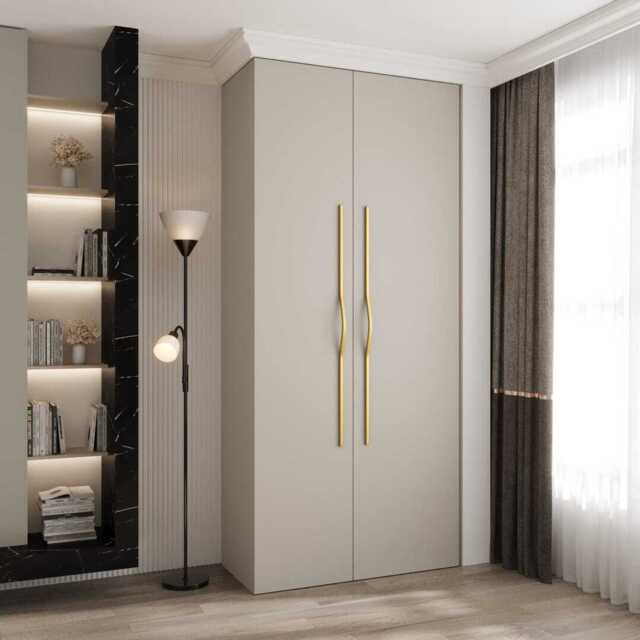 Como II Hinged Door Wardrobe 110cm - Cashmere 110cm - image 1
