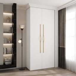Como II Hinged Door Wardrobe 110cm - Cashmere 110cm - thumbnail 2
