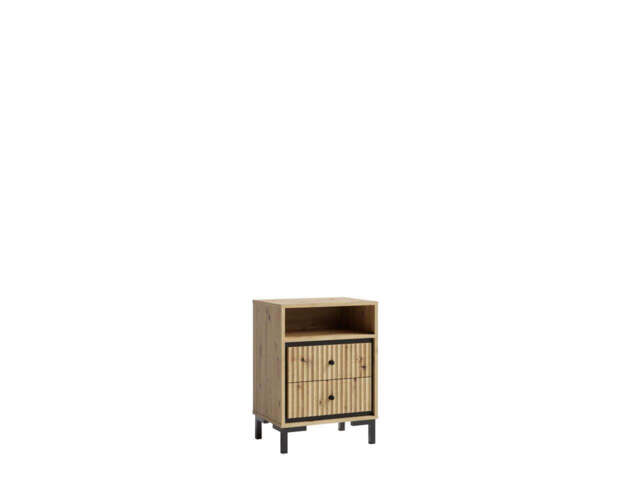 Parii Bedside Table 50cm - Oak Artisan 50cm - image 1