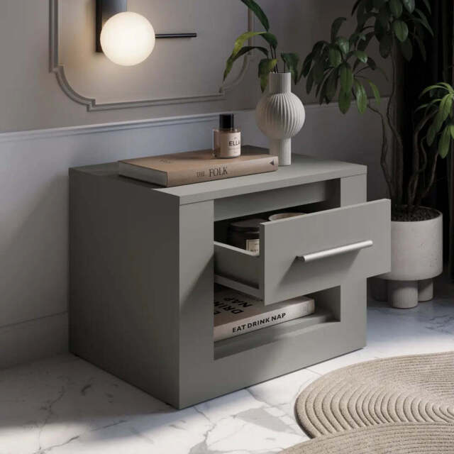 Idea ID-07 Bedside Cabinet 50cm - Grey Matt 50cm - image 1