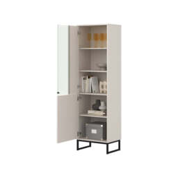 Loft Tall Display Cabinet 53cm - Oak Wotan 53cm - thumbnail 5