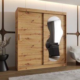 Ultra Sliding Door Wardrobe 180cm - Black 180cm - thumbnail 6