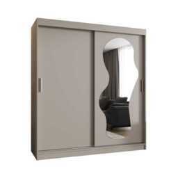 Ultra Sliding Door Wardrobe 180cm - Black 180cm - thumbnail 3