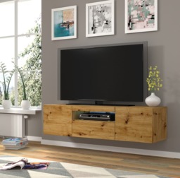 Aura TV Cabinet 150cm - Black Gloss 150cm - thumbnail 4