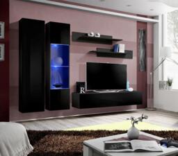 "Fly A5 Entertainment Unit For TVs Up To 65"" - Black 260cm" - thumbnail 1