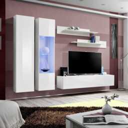 "Fly A5 Entertainment Unit For TVs Up To 65"" - Black 260cm" - thumbnail 2