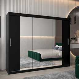 Tokyo II Sliding Door Wardrobe 250cm - White 250cm - thumbnail 2