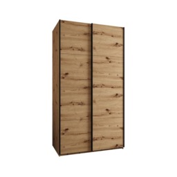 Trosa I Sliding Door Wardrobe 130cm - Black 130cm - thumbnail 4