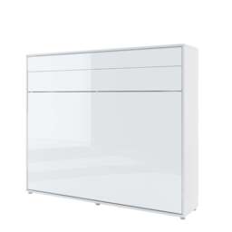 BC-14 Horizontal Wall Bed Concept 160cm - White Gloss 160 x 200cm