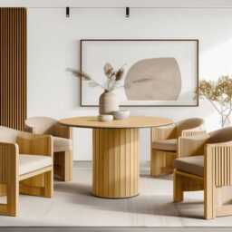 Rotto RT-09 Dining Table 120cm - Oak Vincenza 120cm - thumbnail 6