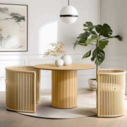 Rotto RT-09 Dining Table 120cm - Oak Vincenza 120cm - thumbnail 7