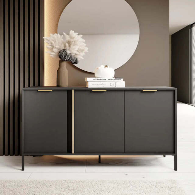 Lars Sideboard Cabinet 153cm - Anthracite 153cm - image 1
