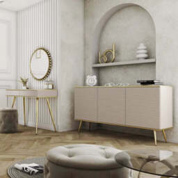 Moro Sideboard Cabinet 160cm - Black 160cm - thumbnail 6