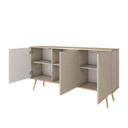 Moro Sideboard Cabinet 160cm - Black 160cm - thumbnail 4