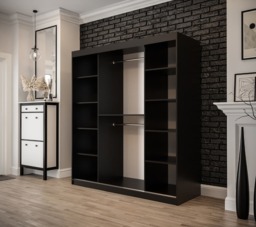 Tilburg II Sliding Door Wardrobe 180cm - Dark Oak 180cm - thumbnail 3