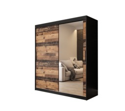 Tilburg II Sliding Door Wardrobe 180cm - Dark Oak 180cm - thumbnail 2