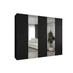 Alicante II Hinged Door Wardrobe 250cm - Oak Walnut 250cm - thumbnail 3