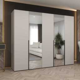 Alicante II Hinged Door Wardrobe 250cm - Oak Walnut 250cm - thumbnail 4
