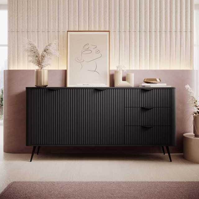 Lante Sideboard Cabinet 163cm - Black 163cm - image 1