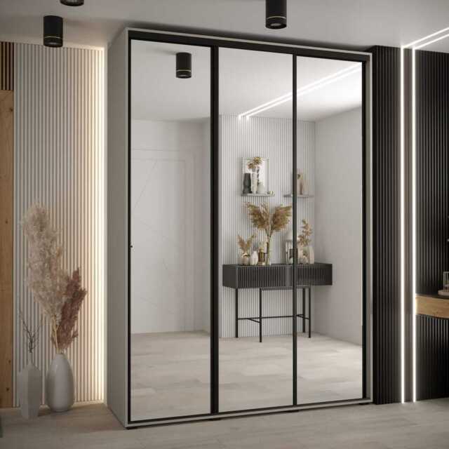 Dakota II Sliding Door Wardrobe 170cm - Cashmere 170cm - image 1