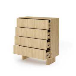 Nabu Chest Of Drawers 94cm - Oiled Oak 94cm - thumbnail 3
