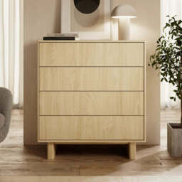 Nabu Chest Of Drawers 94cm - Oiled Oak 94cm - thumbnail 1