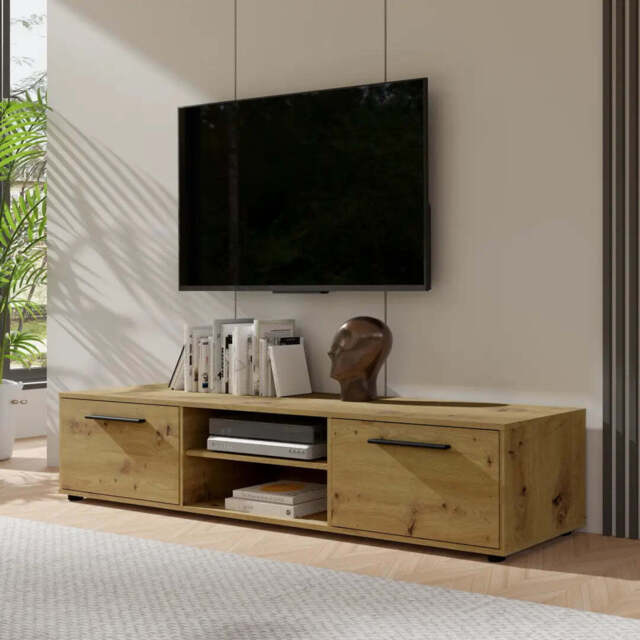 Maxione MX-10 TV Cabinet 190cm - Oak Artisan 190cm - image 1