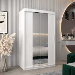 Tokyo I Sliding Door Wardrobe 120cm - White 120cm