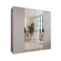 Sandi II Hinged Door Wardrobe 200cm - Black 200cm - thumbnail 5