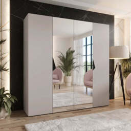 Sandi II Hinged Door Wardrobe 200cm - Black 200cm - thumbnail 4