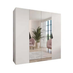 Sandi II Hinged Door Wardrobe 200cm - Black 200cm - thumbnail 3