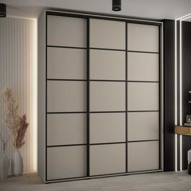 Dakota IV Sliding Door Wardrobe 200cm - Cashmere 200cm - image 1
