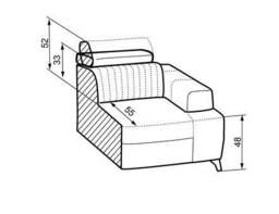 Primo Corner Sofa Bed - 278cm 180cm Left - thumbnail 7