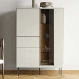 Epiro EP-02 Display Cabinet 99cm - Cashmere 99cm