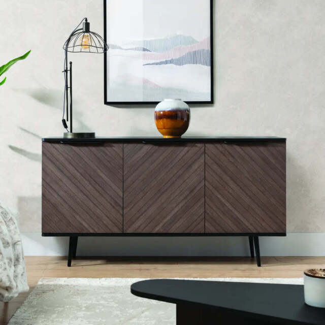 Pinelli Sideboard Cabinet 150cm - Black 150cm - image 1