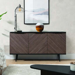 Pinelli Sideboard Cabinet 150cm - Black 150cm - thumbnail 1