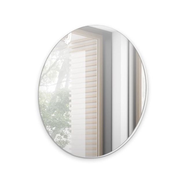 Navene Round Mirror 70cm - White 70cm - image 1