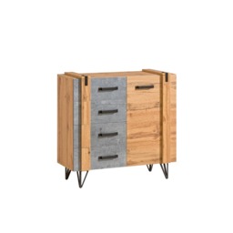 Lofter LO6 Sideboard Cabinet 90cm - Oak Wotan 90cm - thumbnail 1