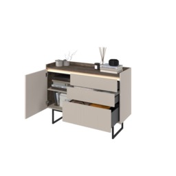 Lago LG-02 Sideboard Cabinet 118cm - Beige 118cm - thumbnail 5