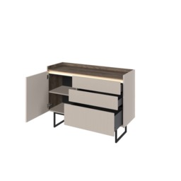 Lago LG-02 Sideboard Cabinet 118cm - Beige 118cm - thumbnail 3