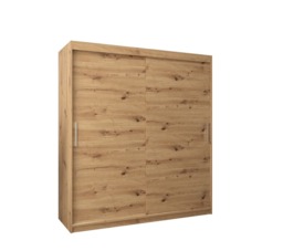 Tokyo Sliding Door Wardrobe 180cm - White 180cm - thumbnail 6
