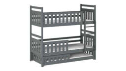 Wooden Bunk Bed Olivia With Trundle - White Without Mattresses - thumbnail 8