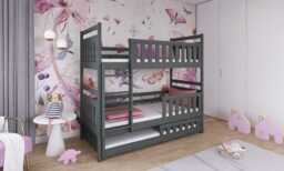 Wooden Bunk Bed Olivia With Trundle - White Without Mattresses - thumbnail 7