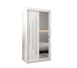 York II Sliding Door Wardrobe 100cm - Oak Artisan 100cm - thumbnail 3