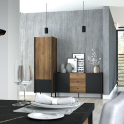 Prestigo Sideboard Cabinet 150cm - Oak Walnut 150cm - thumbnail 4