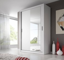 Arti 4 - 2 Sliding Door Wardrobe 150cm - White Matt 150cm
