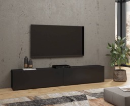 Ava 40 TV Cabinet 180cm - Black Matt 180cm - thumbnail 6